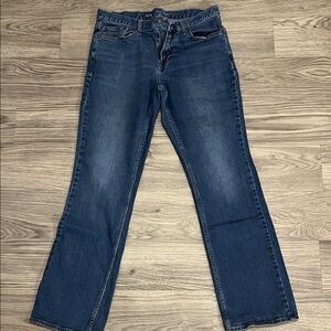 Old Navy Women's Straight Leg Jeans - Dark Blue
